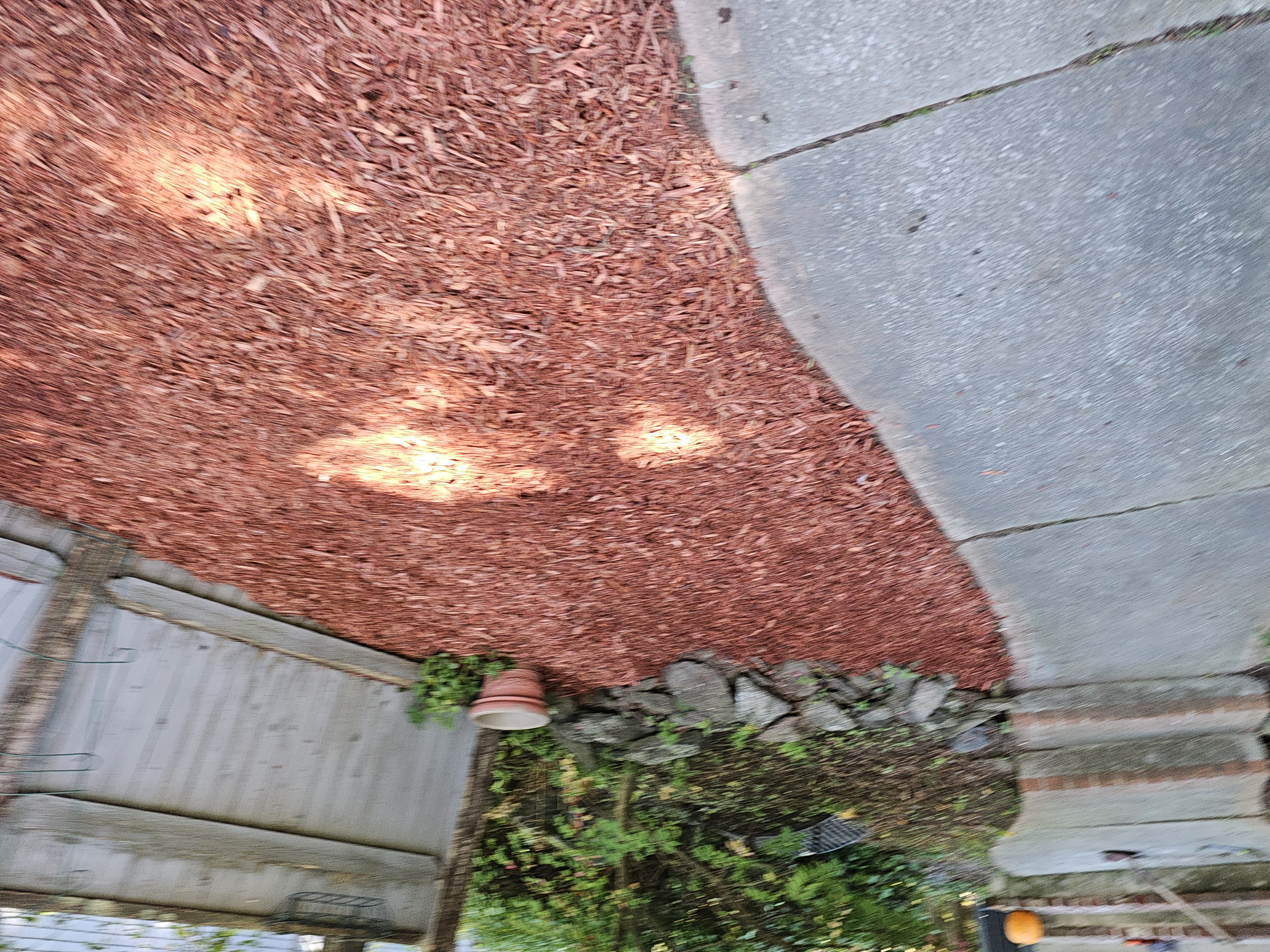 Clean with mulch