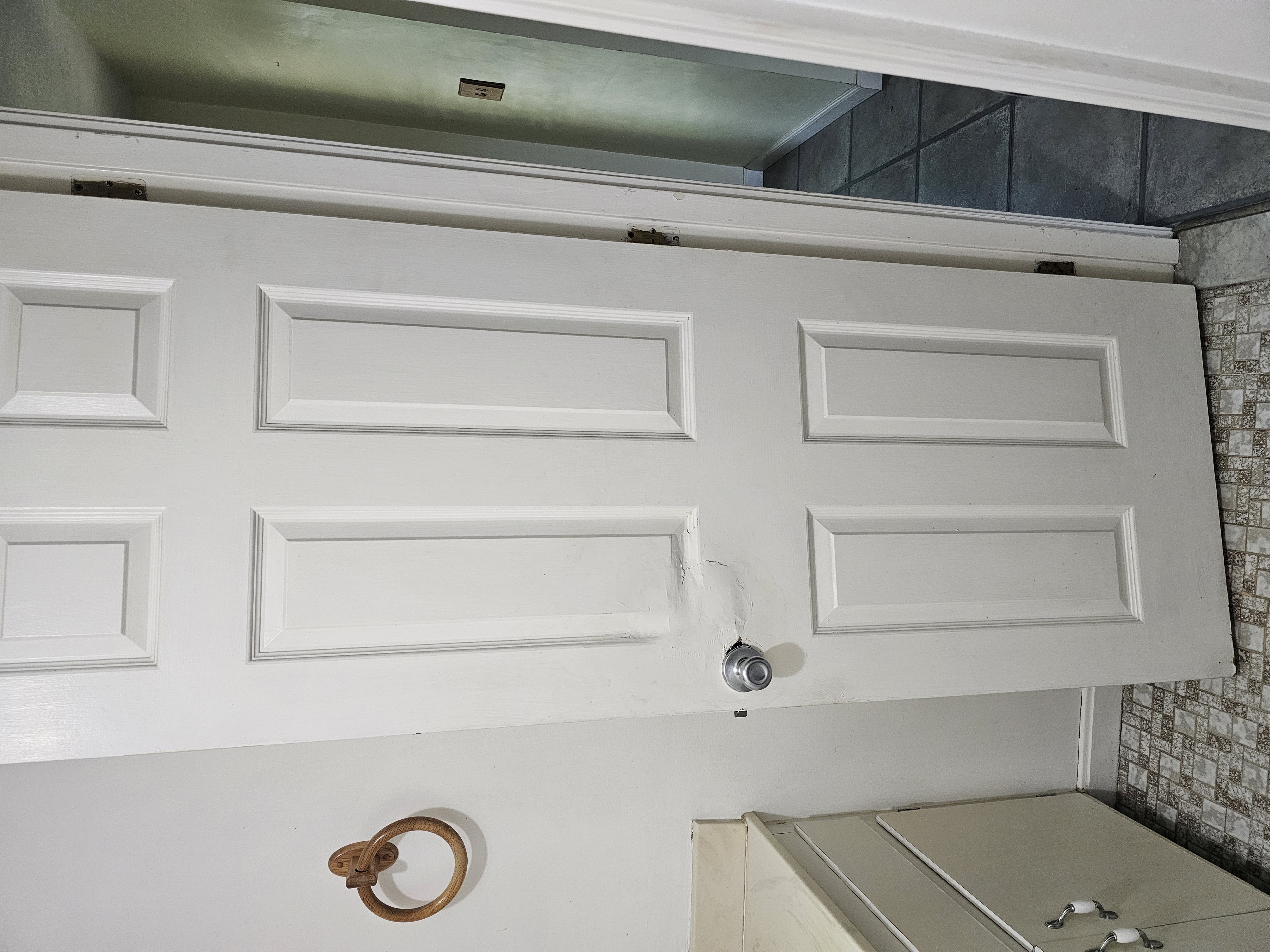 Door before replacement