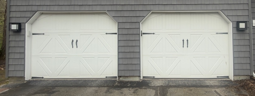 Garage doors before painting